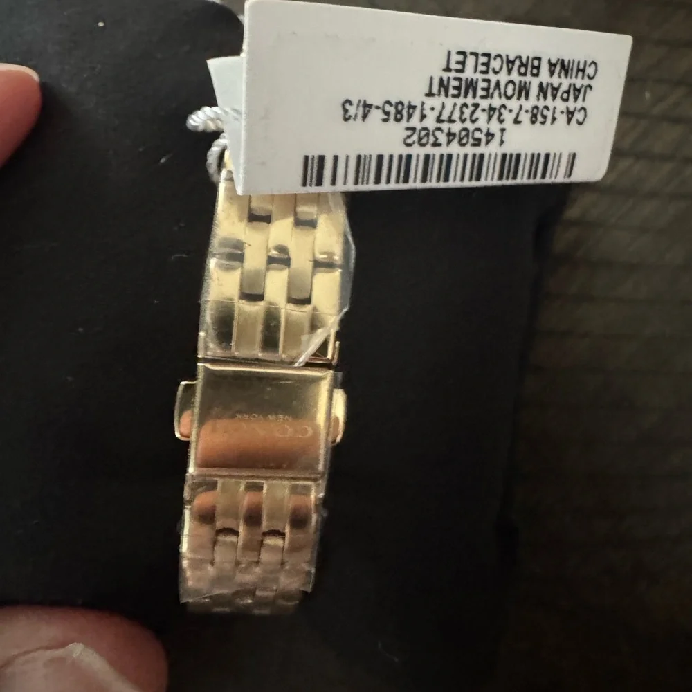 Coach Gold Tone Watch with Black Dial - Picture 2 of 2